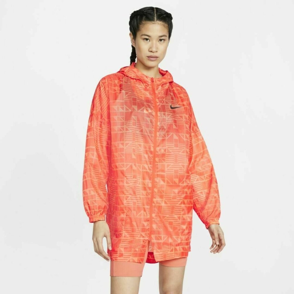 Nike Womens Indio Woven AOP Full Zip hooded Jacket